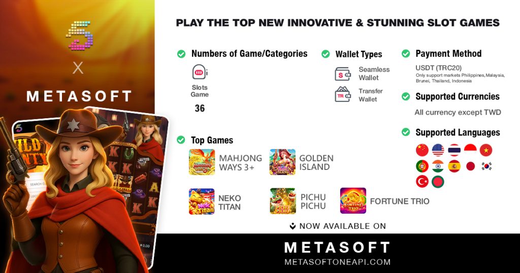 5G Gaming slots via Metasoft Casino API