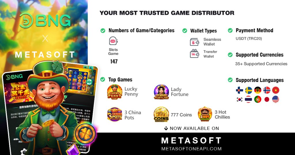 METASOFT Partners With BNG: Unlock Popular Slots Now!