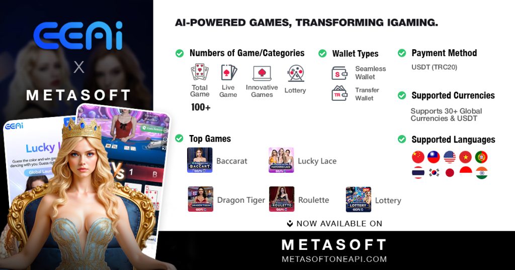 EEAI live casino integrated via Metasoft Live Casino API