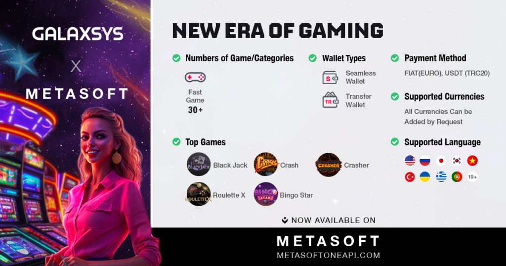 Galaxsys fast games available on Metasoft
