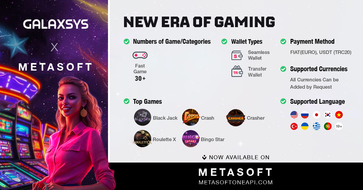 Galaxsys fast games available on Metasoft
