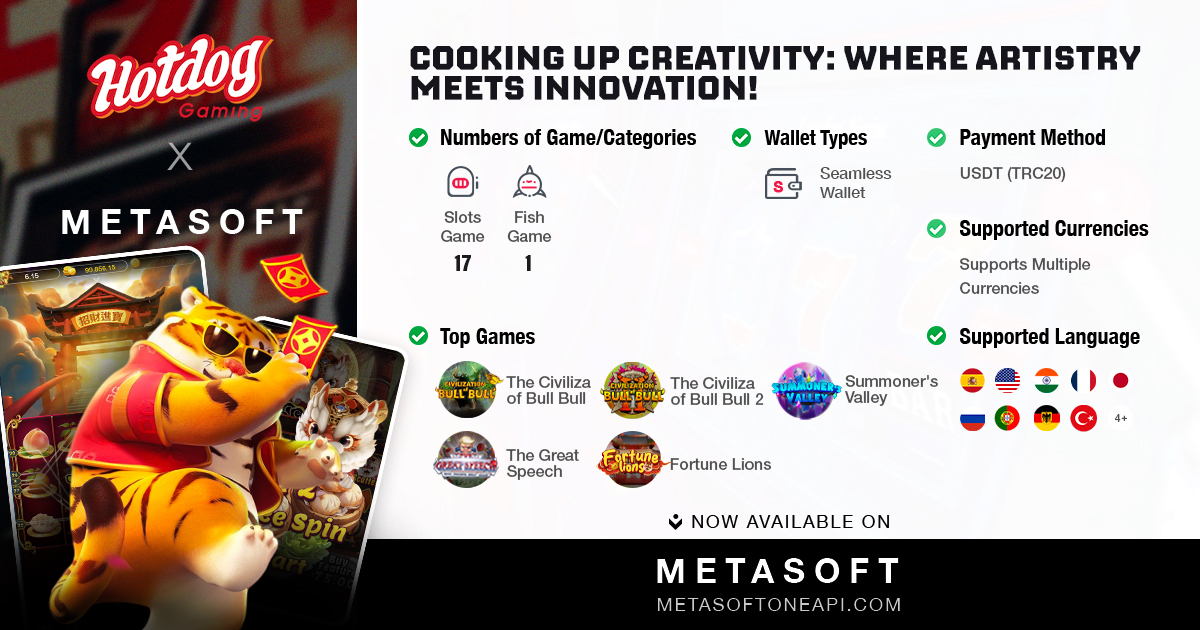 Hotdog Gaming slots available on Metasoft