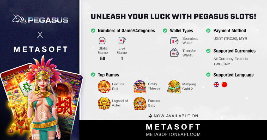 Pegasus slots available on Metasoft